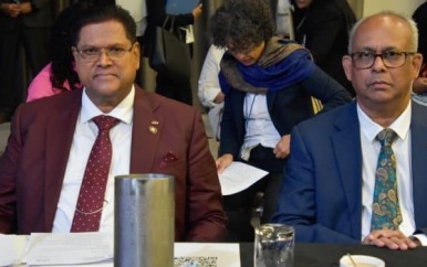 Surinaamse president Santokhi arriveert in Ottawa voor Canada-Caricom Summit