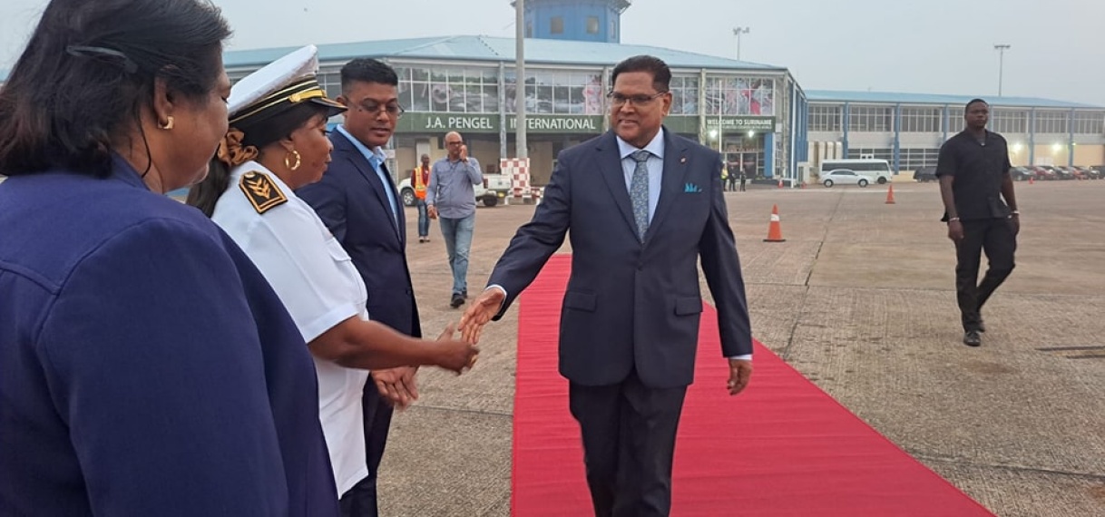 President Chandrikapersad Santokhi naar Saoedi-Arabië