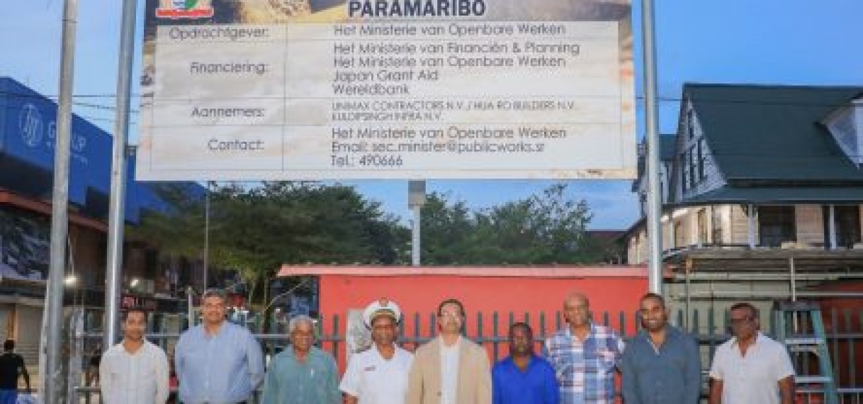 Rehabilitatie ontwateringswerkzaamheden in Paramaribo
