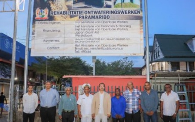 Rehabilitatie ontwateringswerkzaamheden in Paramaribo