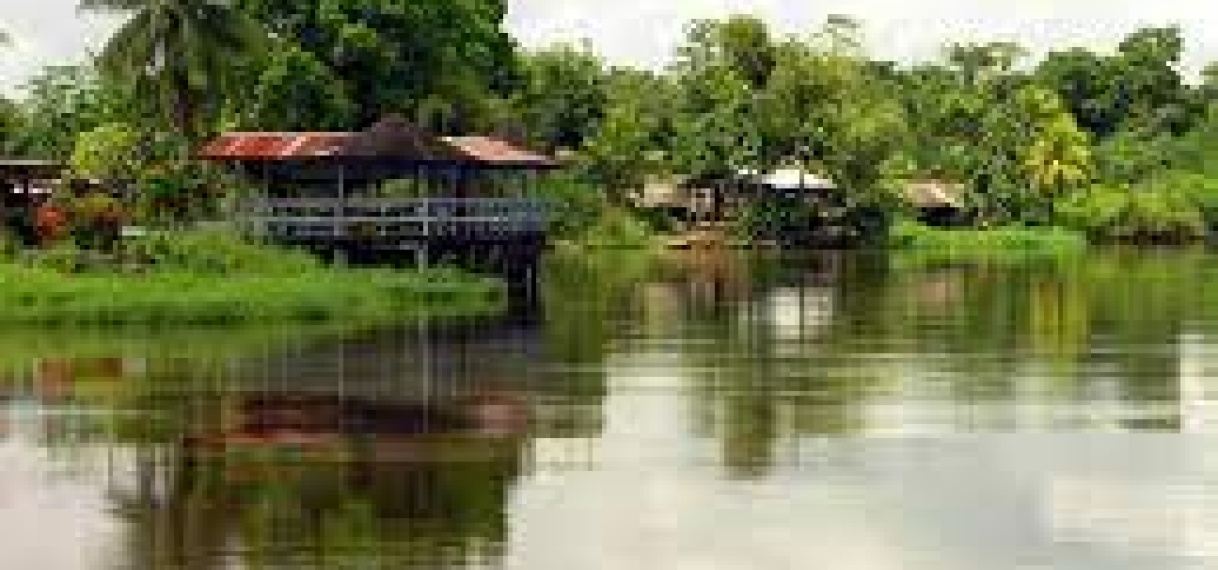 Zoutgrens in de Saramacca riviervoorbij Uitkijk. Water uit rivier vanaf monding tot Uitkijk niet geschikt voor bevloeiing tuinbouw