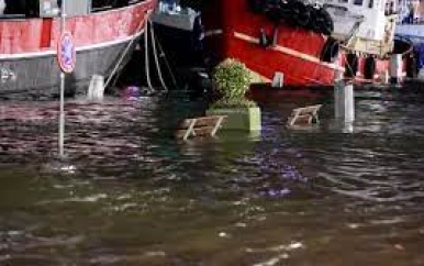 Overlast en schade door hoge waterstand in combinatie met storm Pia