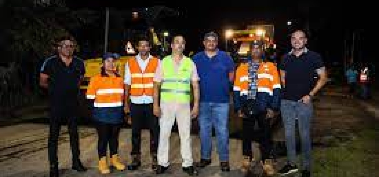 Openbare Werken zet wegenrehabilitatieprogramma voort te Uitvlugt