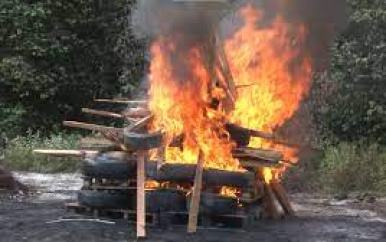 Drugs vernietigd door Narcotica Brigade te Kraka