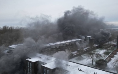 Brand in Bossche parkeergarage veroorzaakt gigantische rookwolken