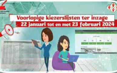 Biza legt voorlopige kiezerslijsten ter inzage
