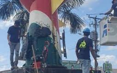 Millennium monument in Lelydorp ondergaat een transformatie