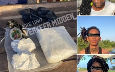 Tijdens verkeerscontrole op Avobakaweg vermoedelijk zo’n kilo cocaïne aangetroffen in auto – Drie inzittenden opgepakt