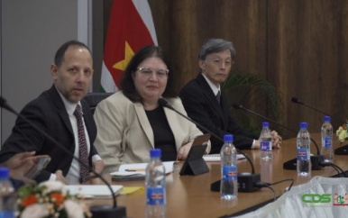 Deputy Managing Director van het IMF bezoekt president Santokhi in Suriname