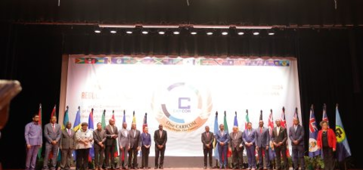 President Santokhi bij CARICOM-conferentie in Guyana