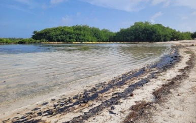 Olie uit gekapseisd vaartuig vervuilt oostkust van Bonaire