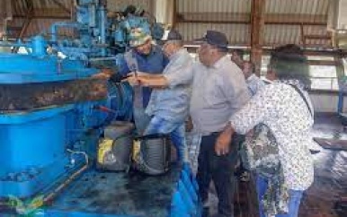 Nieuwe stappen genomen voor herstel van Wakay pompgemaal in Nickerie