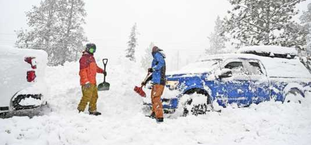 Sneeuwstorm teistert Californië en Nevada