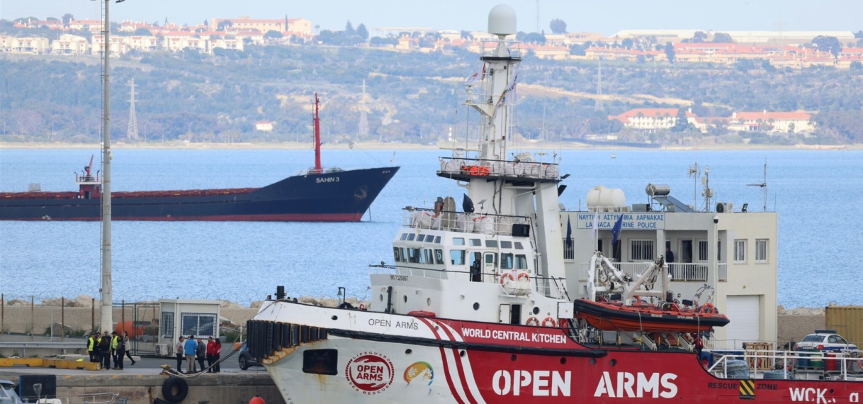 Eerste schip met hulpgoederen vanuit Cyprus vertrokken naar Gaza