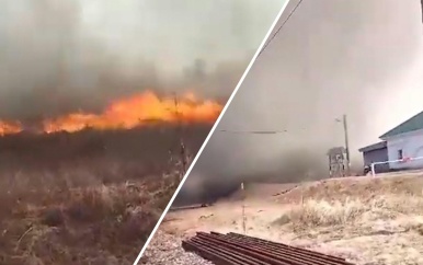 Zeldzame vuurtornado raast over Russisch natuurgebied