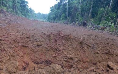 Illegale landingsbaan werderom onbruikbaar gemaakt