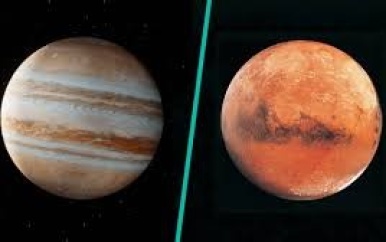 Zeldzame ‘kus’ Mars en Jupiter woensdag met het blote oog te zien