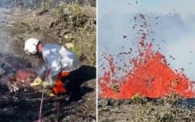 Indrukwekkende beelden van uitbarsting Kilauea-vulkaan op Hawaï