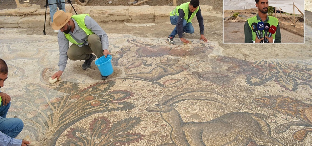 Man in Turkije vindt enorme Romeinse mozaïekvloer tijdens tuinieren