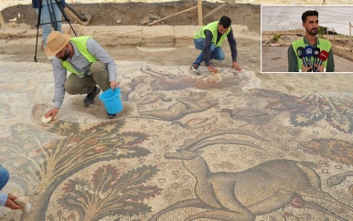 Man in Turkije vindt enorme Romeinse mozaïekvloer tijdens tuinieren