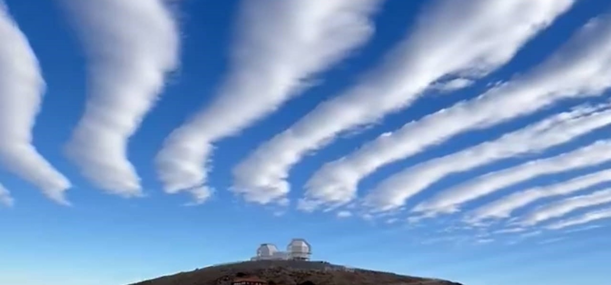 Bijzondere wolkenvorming boven Chileens observatorium