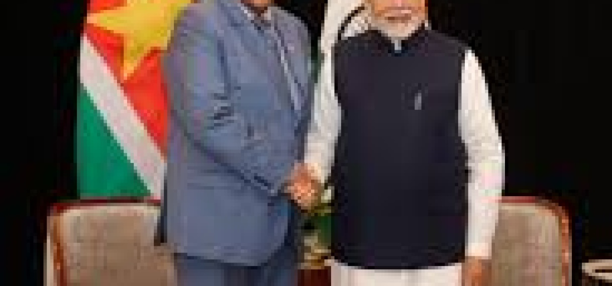 President Santokhi en premier Modi versterken strategische relaties tijdens CARICOM-India Top