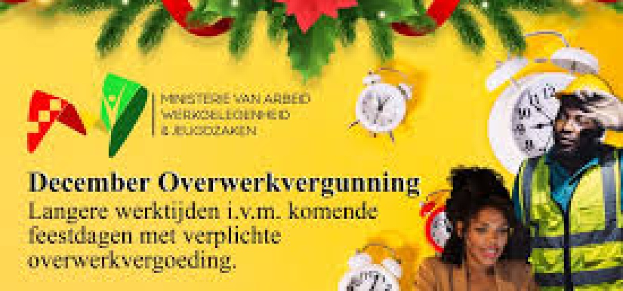 December Overwerkvergunning biedt mogelijkheid voor langere werktijden