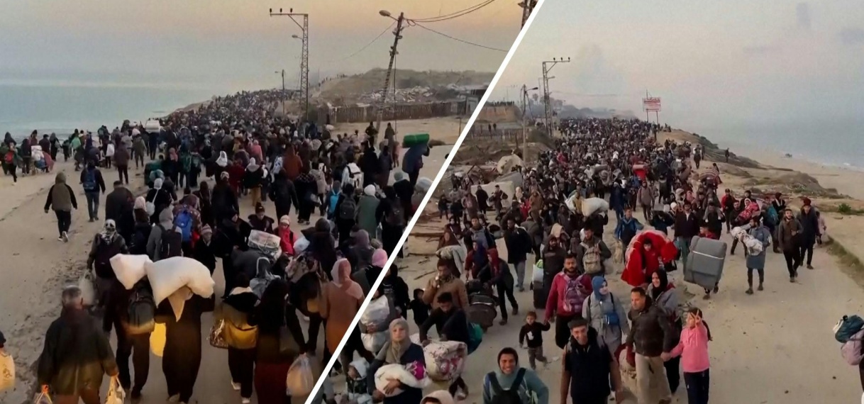 Grote stroom vluchtelingen keert terug naar Noord-Gaza