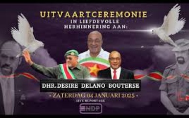 Uitvaart en Crematie van Désiré Delano Bouterse