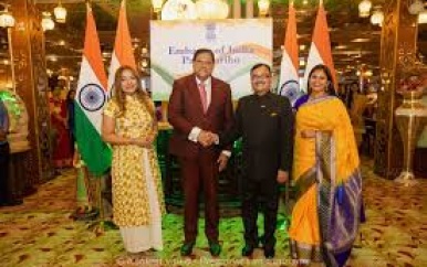 Herdenking 76ste Dag van Republiek India in Suriname