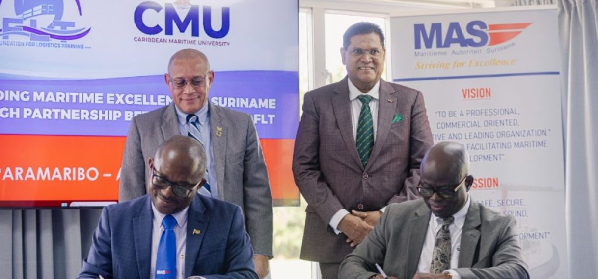 Nieuwe samenwerking versterkt maritieme opleidingsmogelijkheden in Suriname