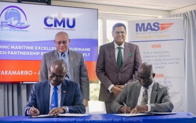 Nieuwe samenwerking versterkt maritieme opleidingsmogelijkheden in Suriname