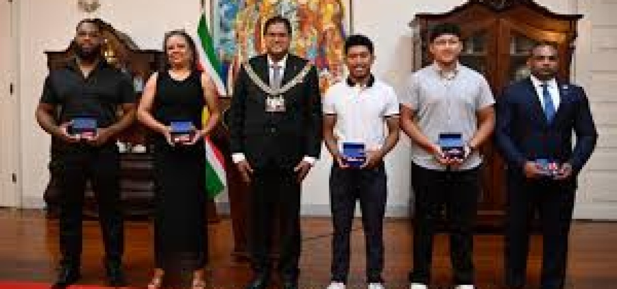 Decoratieplechtigheid ter ere van Surinaamse sporters