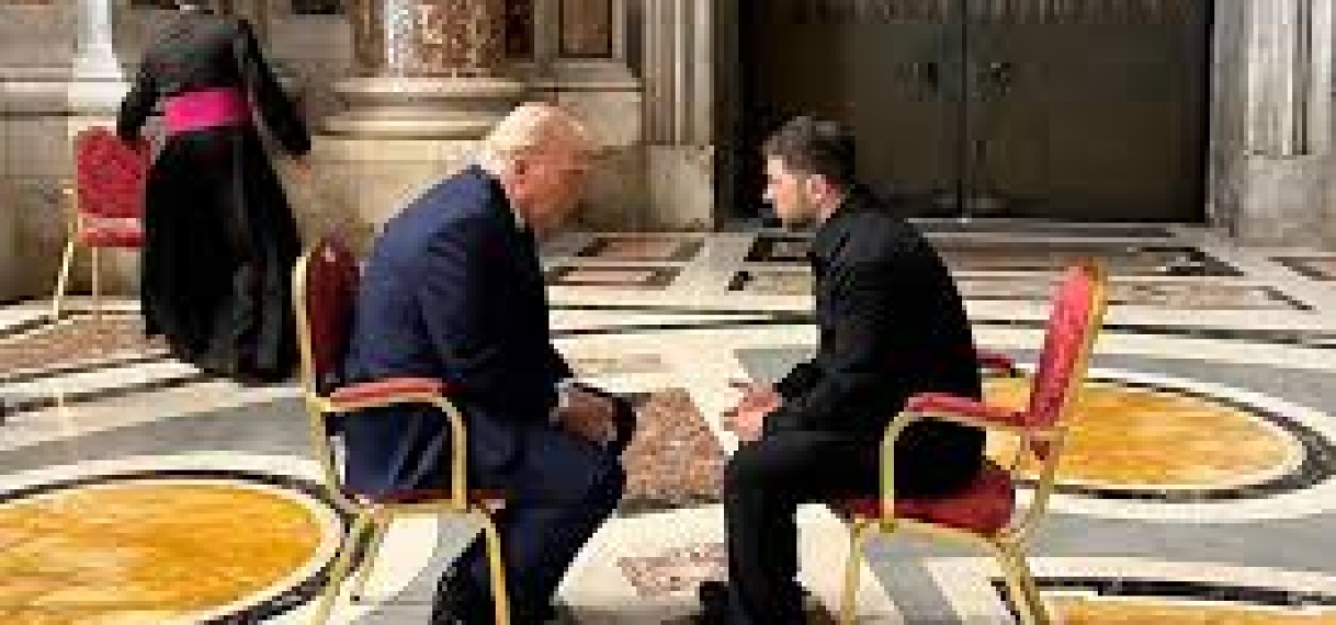 Ontmoetingen Trump en Zelensky rondom uitvaart paus