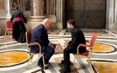 Ontmoetingen Trump en Zelensky rondom uitvaart paus