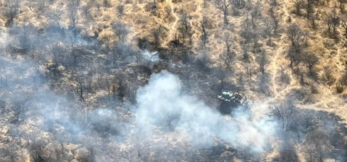 Enorme brand in nationaal park Etosha in Namibië, honderden militairen ingezet