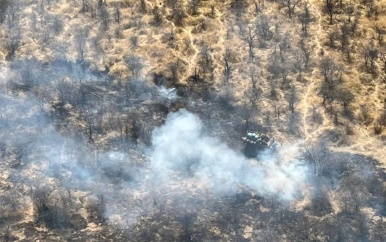 Enorme brand in nationaal park Etosha in Namibië, honderden militairen ingezet