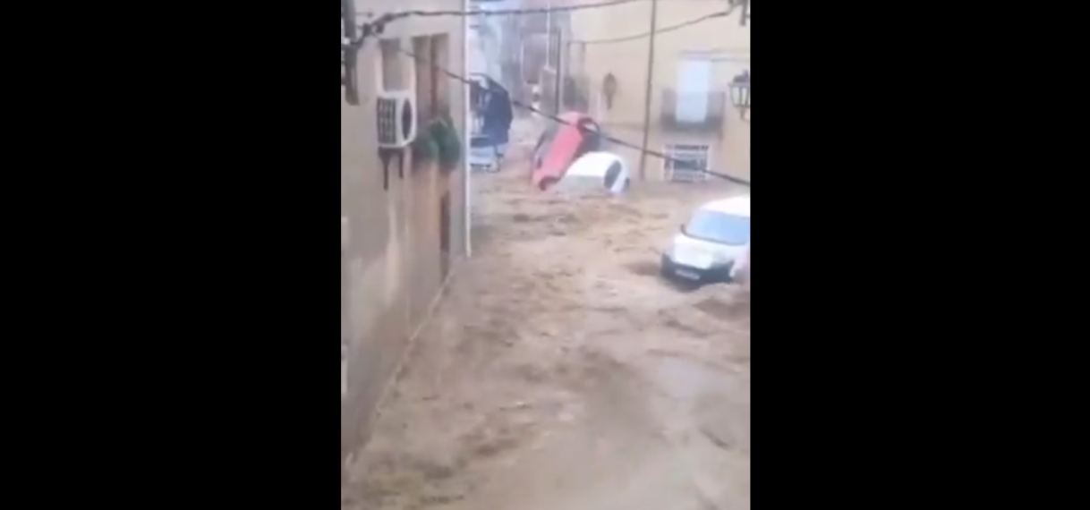 Hevige overstromingen in Catalonië na storm Alice