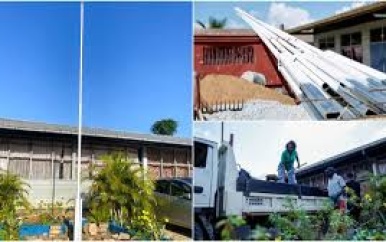 Nieuwe vlaggenmasten voor 200 scholen ter gelegenheid van 50 jaar Srefidensi