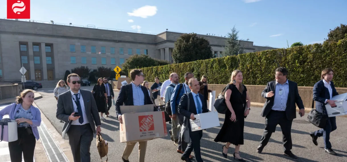 Tientallen media verlaten Pentagon uit protest tegen nieuw beleid