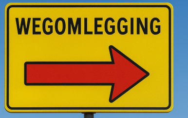 Bekendmaking in verband met wegomleggingen