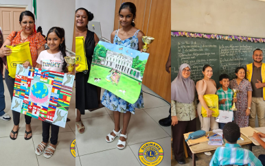 Fhariaz Kartadji wint Lions Suriname Peace Poster Contest 2025–2026