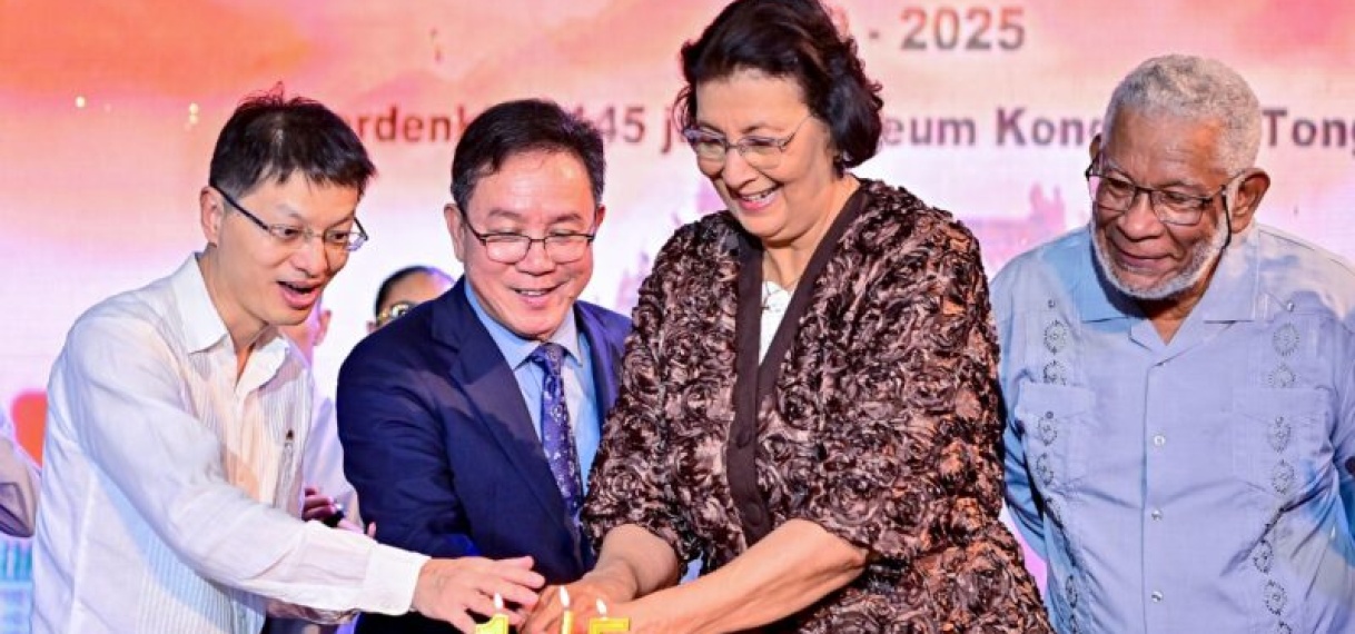 President Simons: “Kong Ngie Tong Sang blijft partner in versterking Suriname”