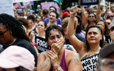 Tienduizenden Braziliaanse vrouwen protesteren tegen geweld tegen vrouwen