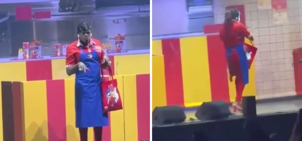 Man slaat vrouw tijdens show Jandino Asporaat; comedian grijpt in