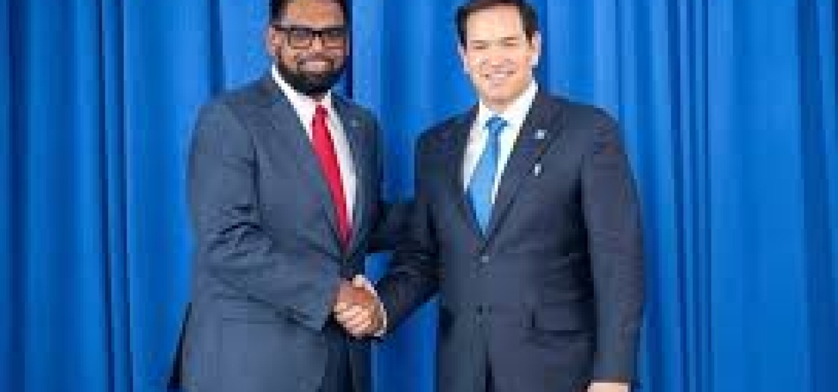 Guyana benadrukt steun voor strijd tegen drugs- en goudsmokkel in gesprek met Rubio
