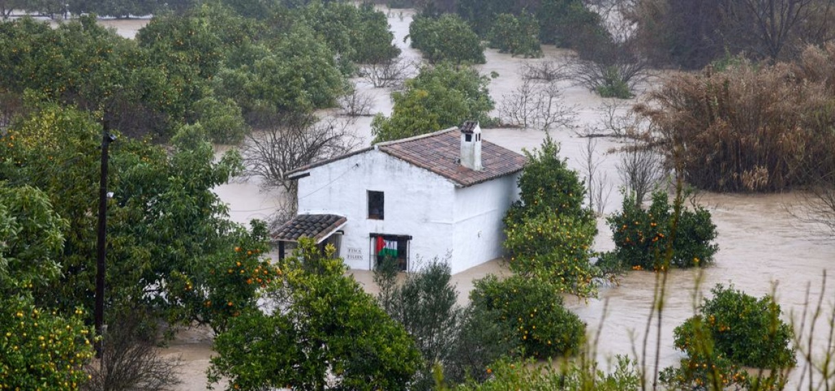 Zware regen treft Andalusië: evacuaties en grote overlast