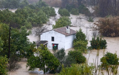 Zware regen treft Andalusië: evacuaties en grote overlast