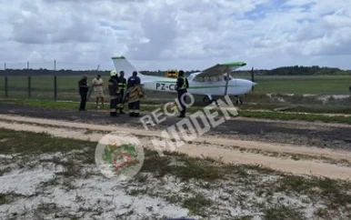 Student-piloot maakt noodlanding bij Zanderij