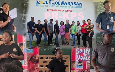 Politie houdt voorlichtingssessie te VOJ Koewarasan